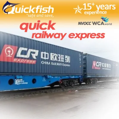 Railway Train Truck Transport Shipping Rail Freight Forwarder to Europe DDP Service