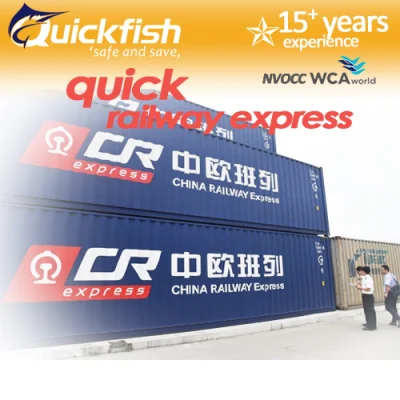China Train Cntainer Shipping Block Train Rail Freight Forwarding Service to Aktau-Port Almaty Kazakhstan Railroad Train